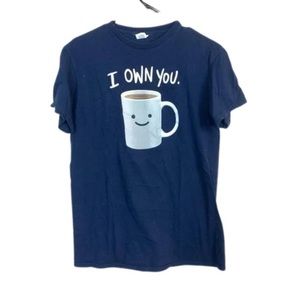 Humorous coffee lover graphic tshirt crewneck causal funny novelty